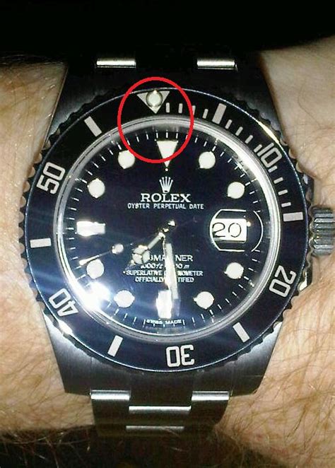 rolex ceramic bezel broken